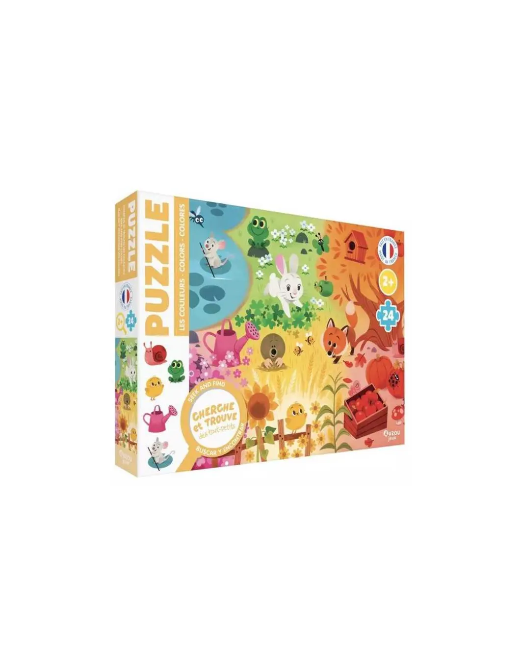 Puzzle cherche et trouve des tout petits les couleurs - Auzou