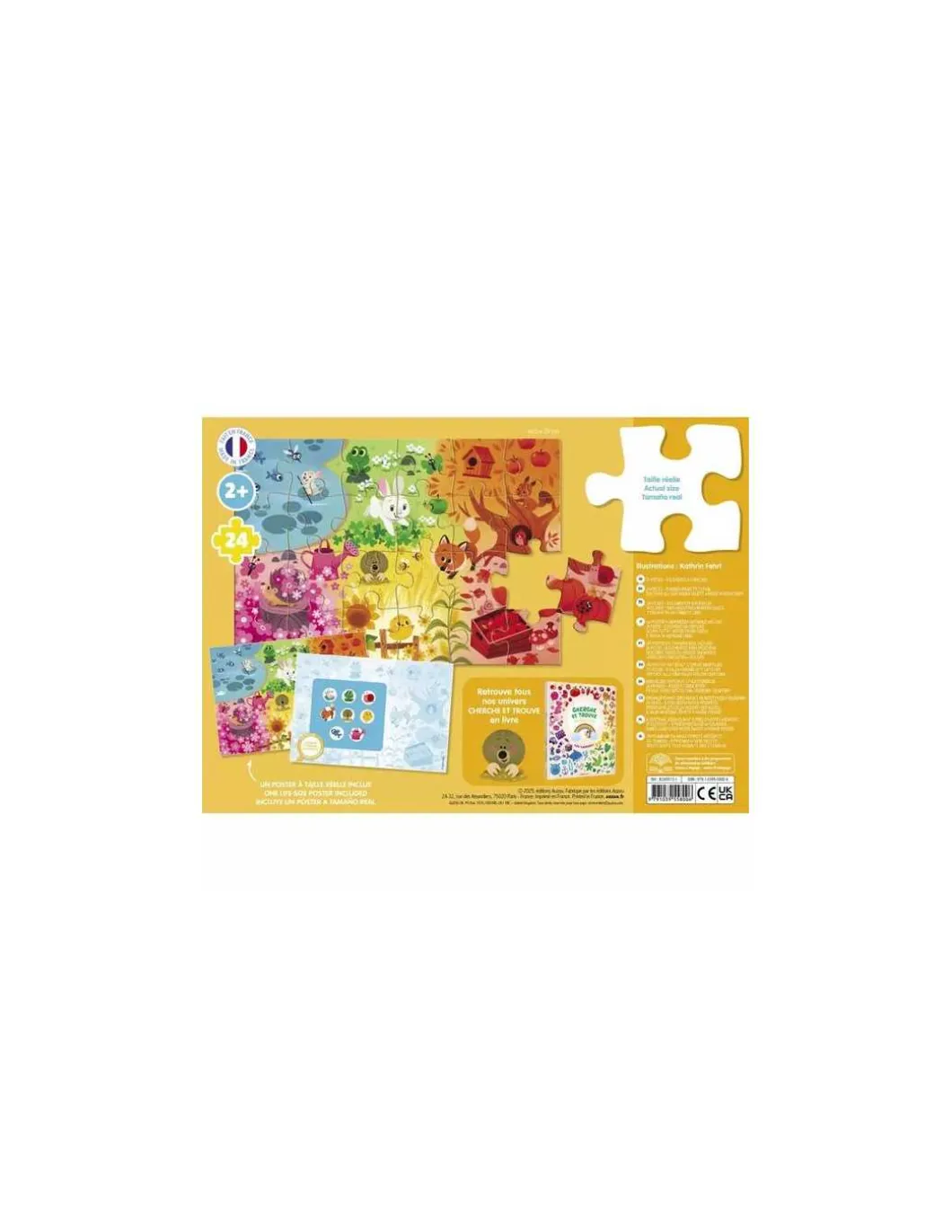 Puzzle cherche et trouve des tout petits les couleurs - Auzou