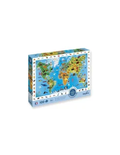 Puzzle Cherche et trouve Planisphère des Animaux - Sentosphère