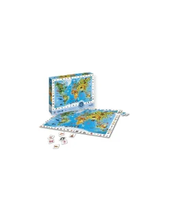 Puzzle Cherche et trouve Planisphère des Animaux - Sentosphère