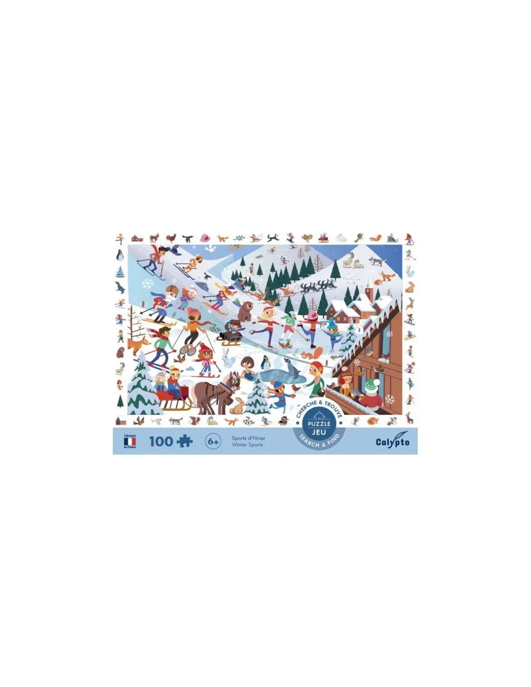 Puzzle Cherche et trouve Sports d'Hiver - Sentosphère