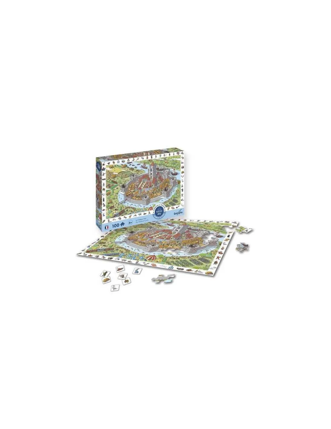 Puzzle Cherche et trouve Le Château Fort 100 pièces - Sentosphère
