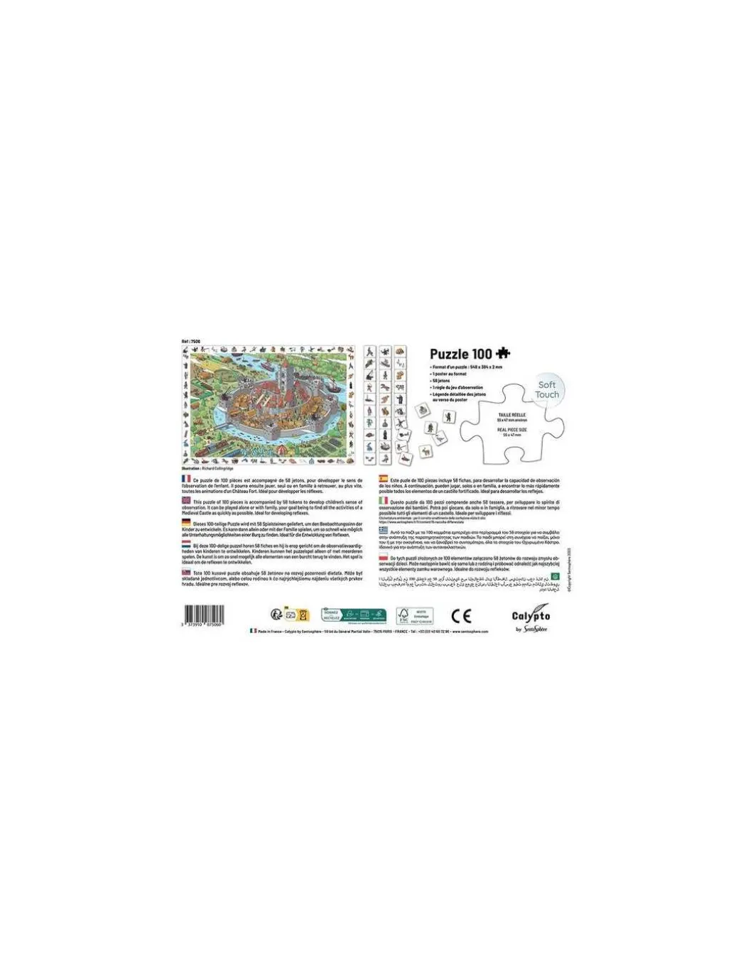 Puzzle Cherche et trouve Le Château Fort 100 pièces - Sentosphère