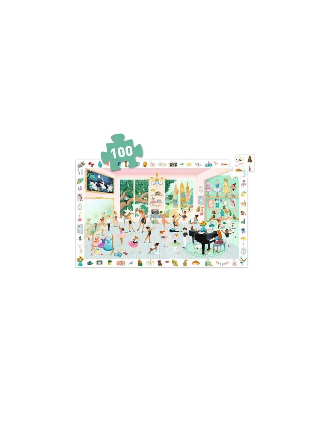 Puzzle d'observation 100 pièces L'école de danse - Djeco