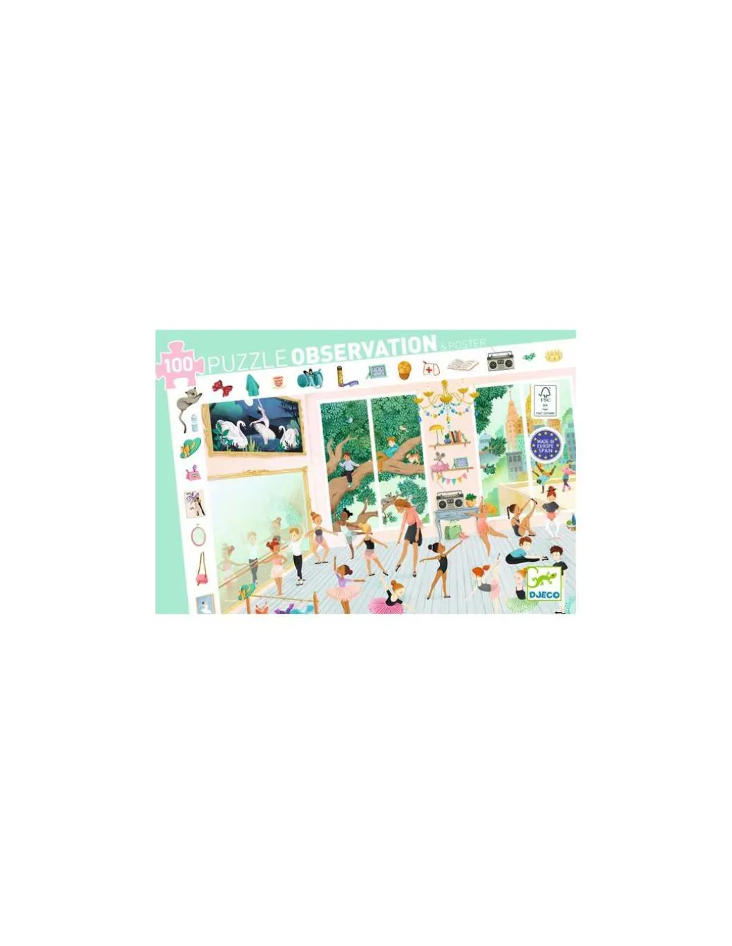 Puzzle d'observation 100 pièces L'école de danse - Djeco
