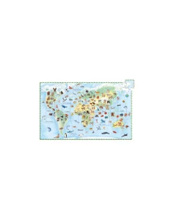 Puzzle d'observation animaux du monde 100 pièces - Djeco