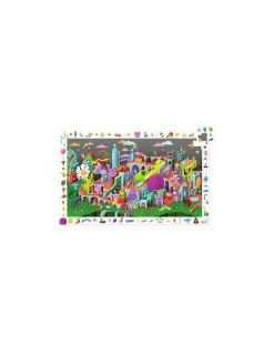 Puzzle d'observation Crazy Town 200 pièces - Djeco