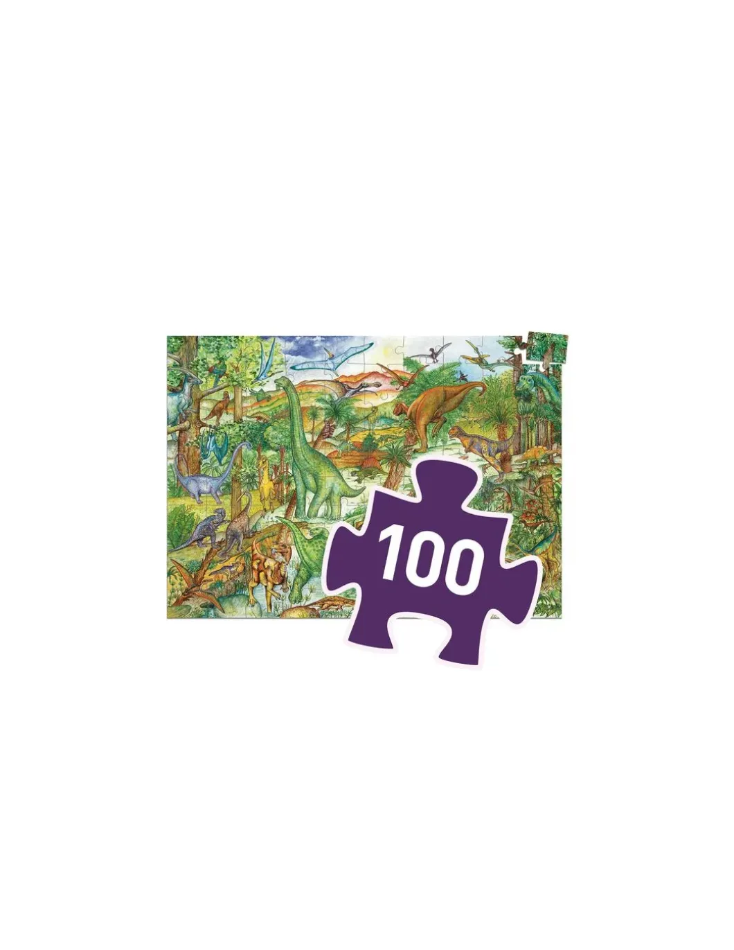 Puzzle d'observation Dinosaures et livret - Djeco