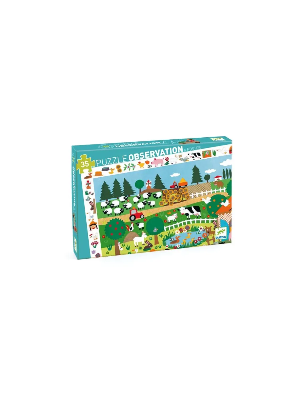 Puzzle d'observation La ferme - Djeco