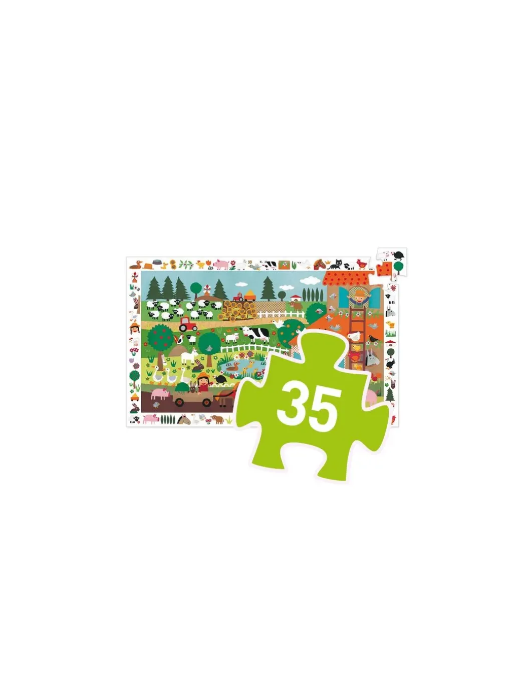 Puzzle d'observation La ferme - Djeco