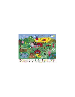 Puzzle d'observation la ferme 24 pièces - Janod