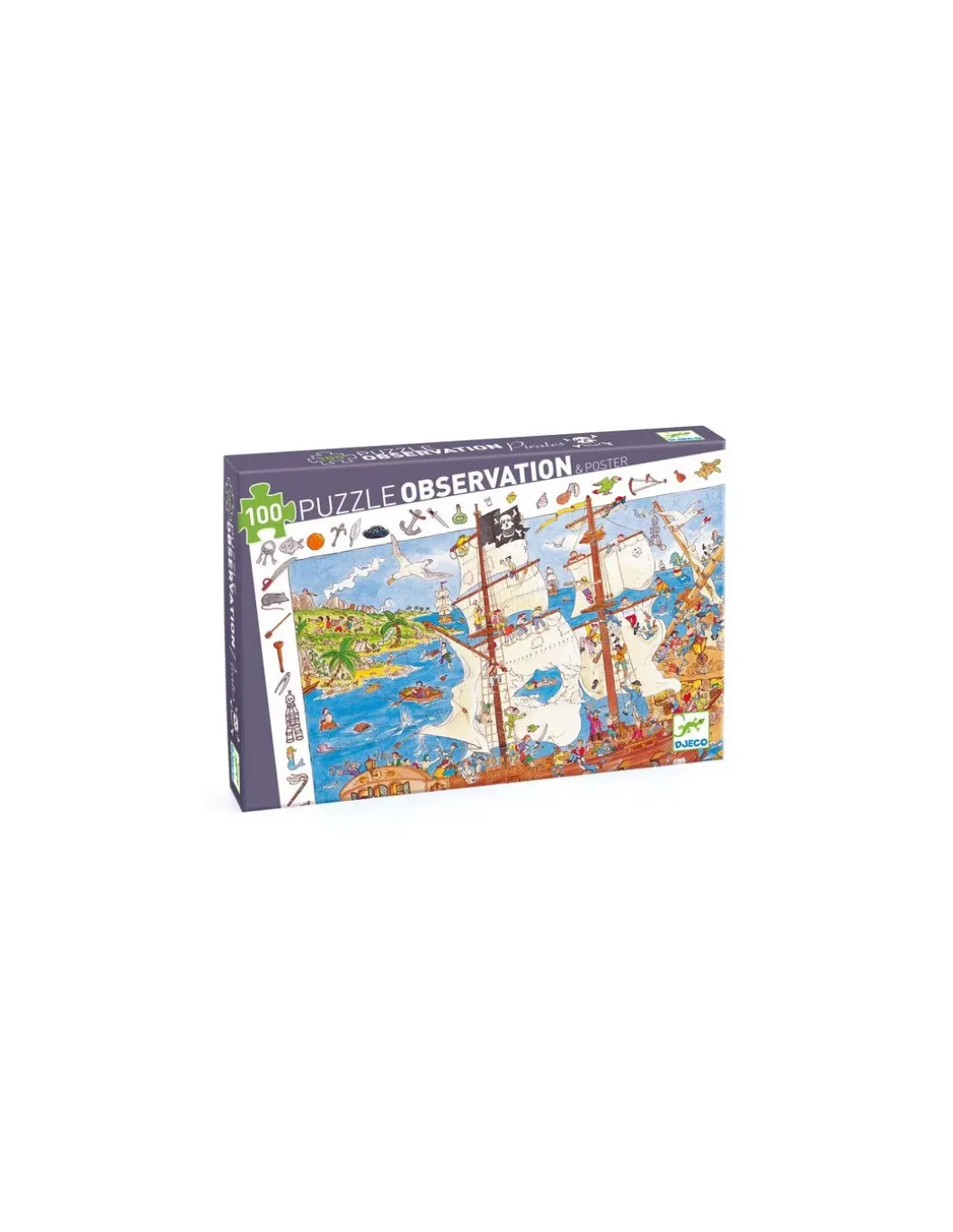 Puzzle d'observation Les pirates - Djeco