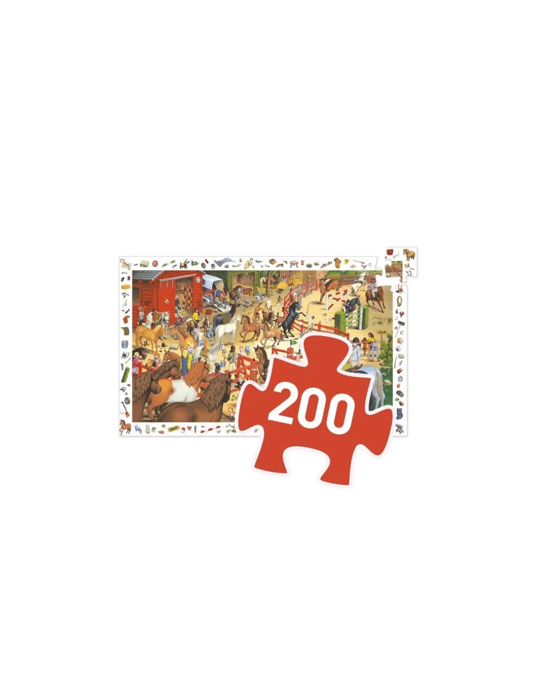 Puzzle d'observation équitation - Djeco