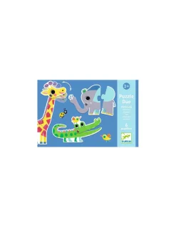 Puzzle duo articulo Animaux - Djeco