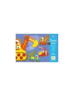 Puzzle duo articulo véhicules - Djeco