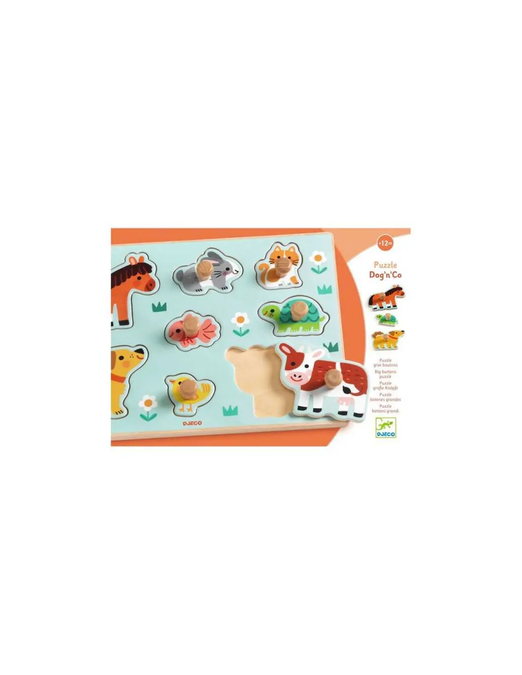 Puzzle en bois Dog'n'Co - Djeco
