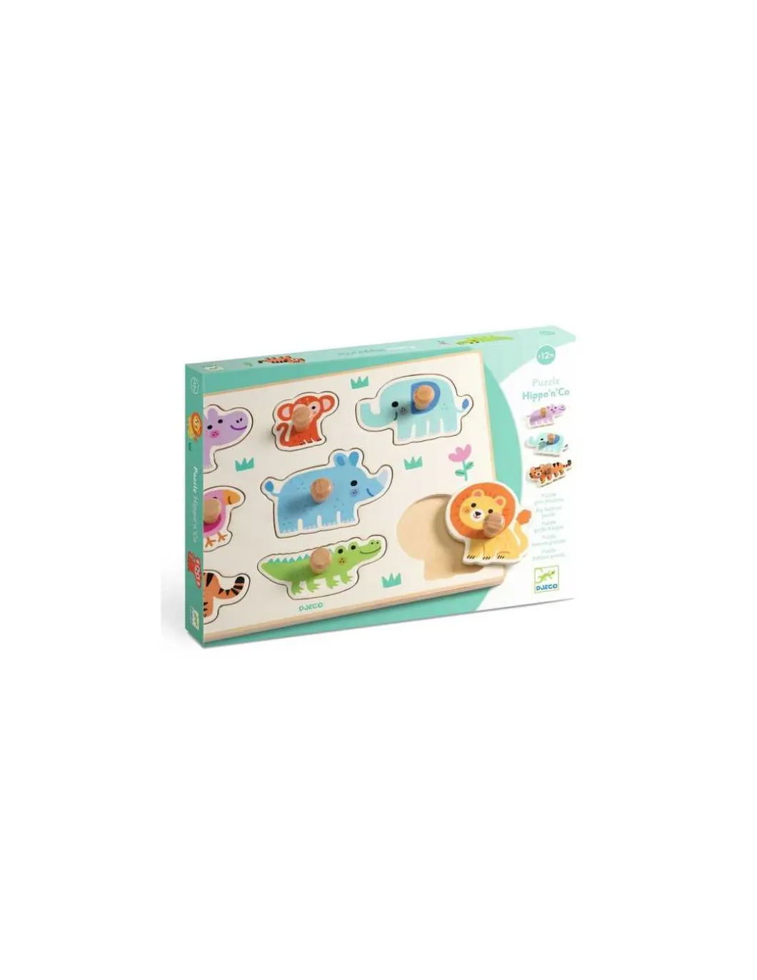 Puzzle en bois Hippo'n'Co - Djeco