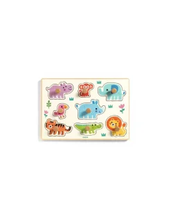 Puzzle en bois Hippo'n'Co - Djeco
