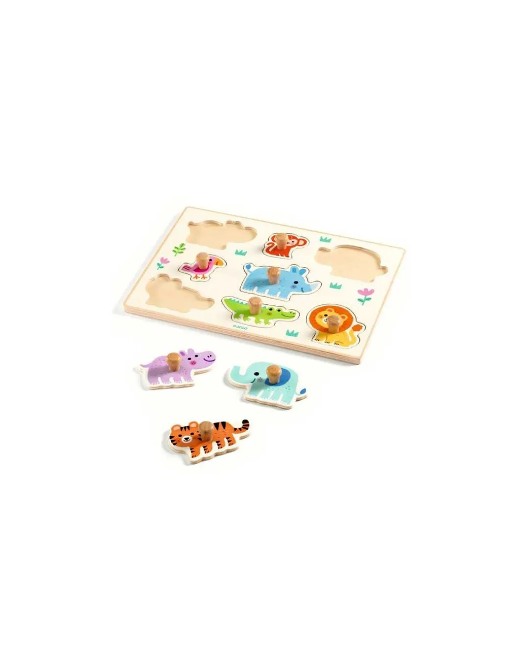 Puzzle en bois Hippo'n'Co - Djeco