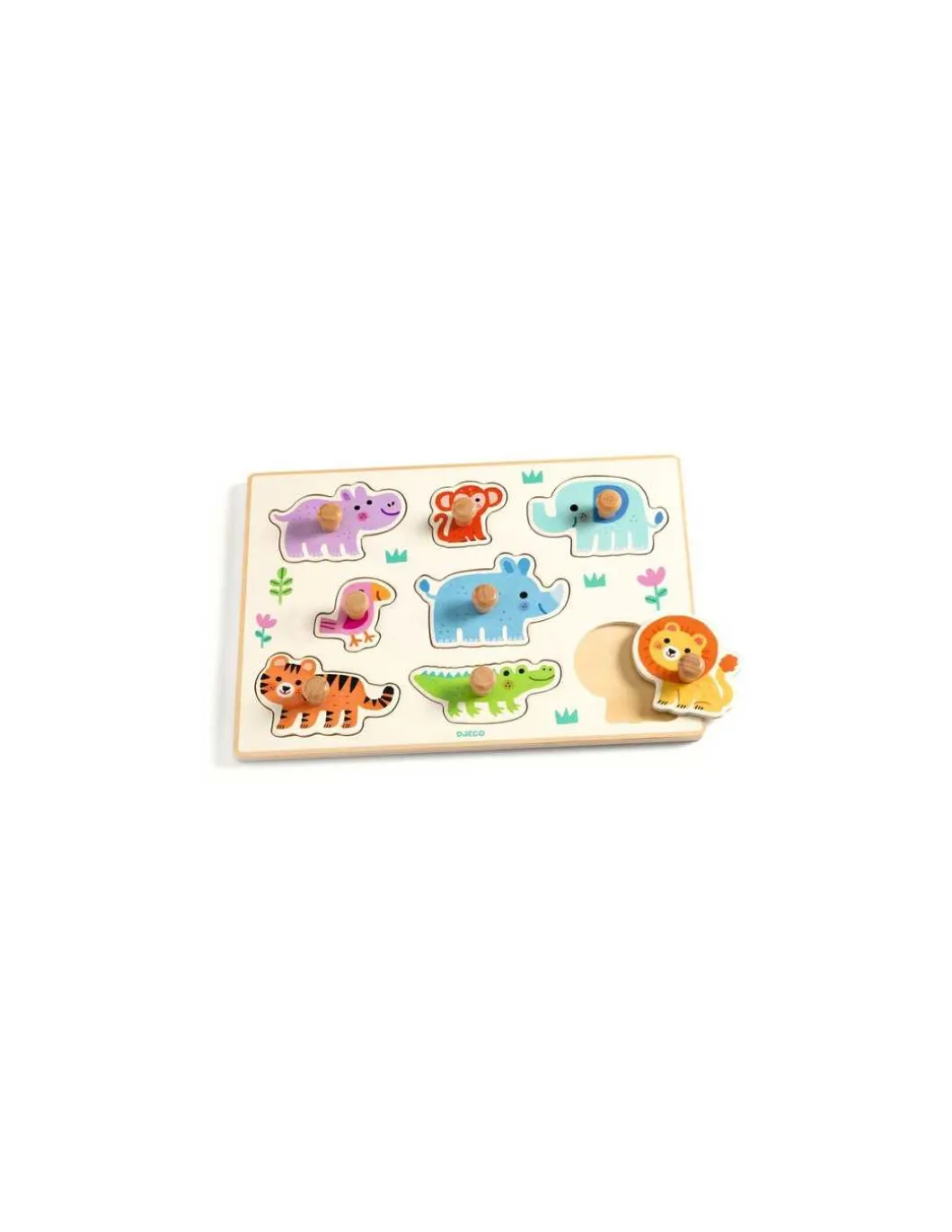 Puzzle en bois Hippo'n'Co - Djeco