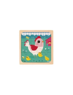 Puzzle en bois Poulette Henriette - Janod