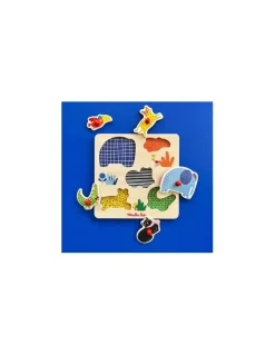 Puzzle encastrable 5 animaux Les toupitis - Moulin Roty