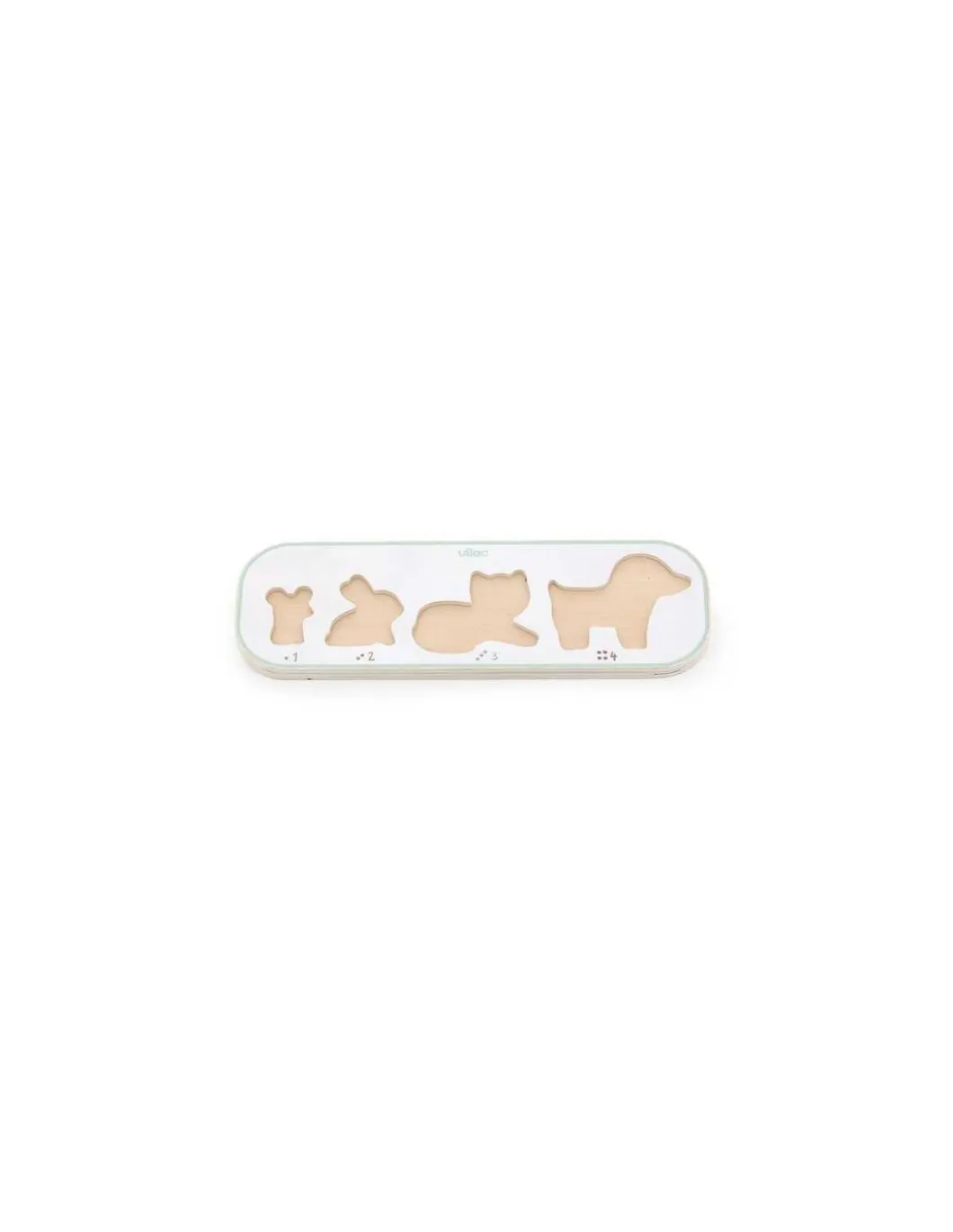 Puzzle Encastrement 1,2,3 et 4 animaux Sarah Betz - Vilac
