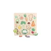 Puzzle Encastrement boutons bois légumes Sarah Betz - Vilac