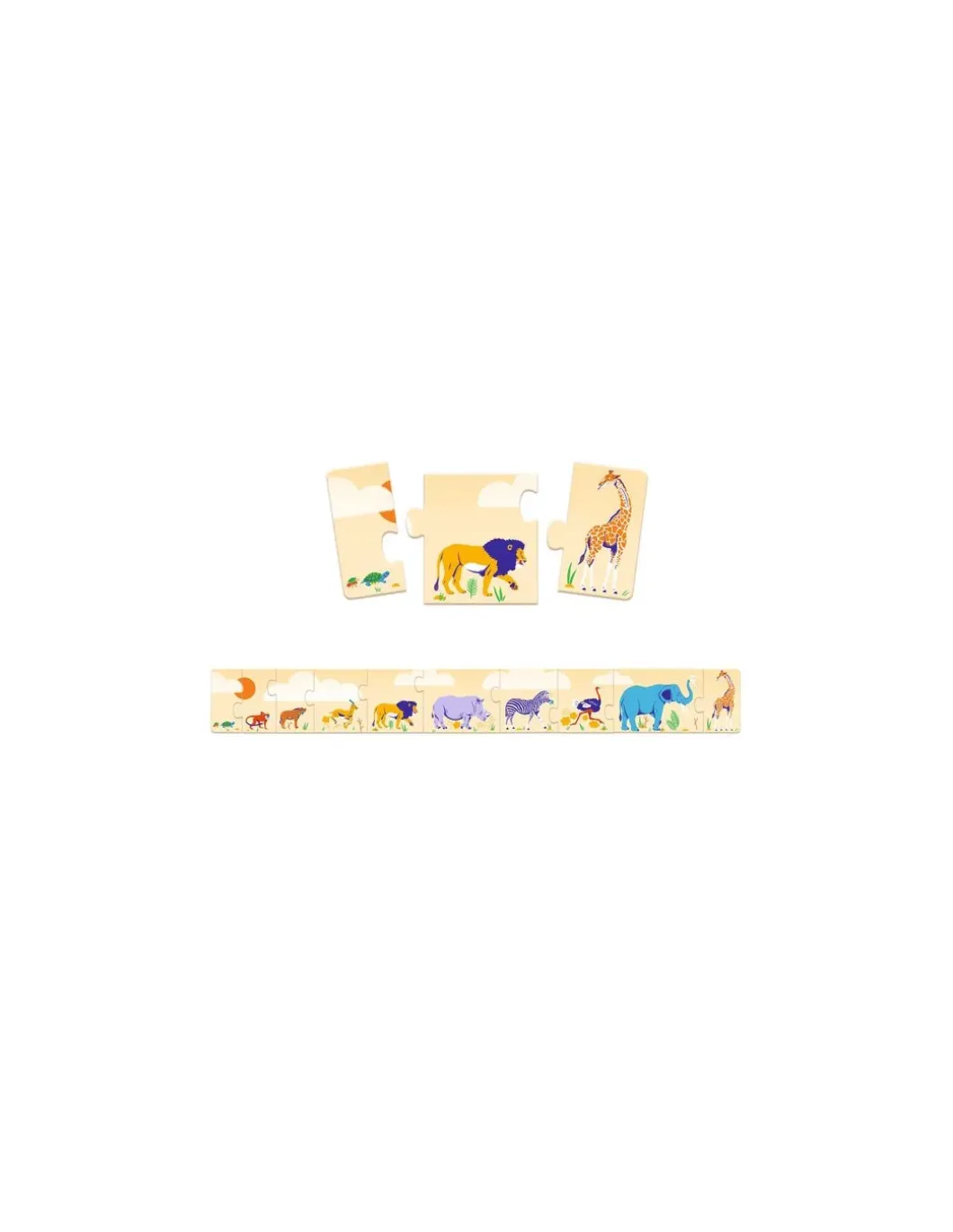 Puzzle frise Petits et grands - Djeco