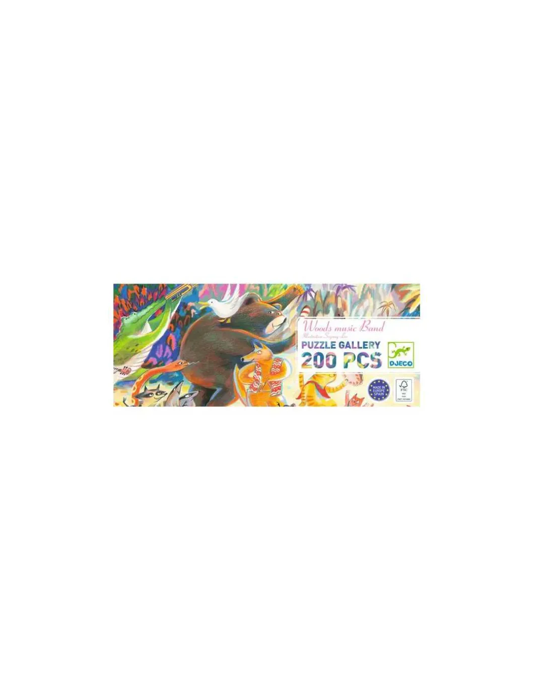 Puzzle Gallery Groupe de musique des bois 200 pièces - Djeco
