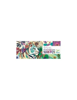 Puzzle gallery rainbow tigers 1000 pièces - Djeco