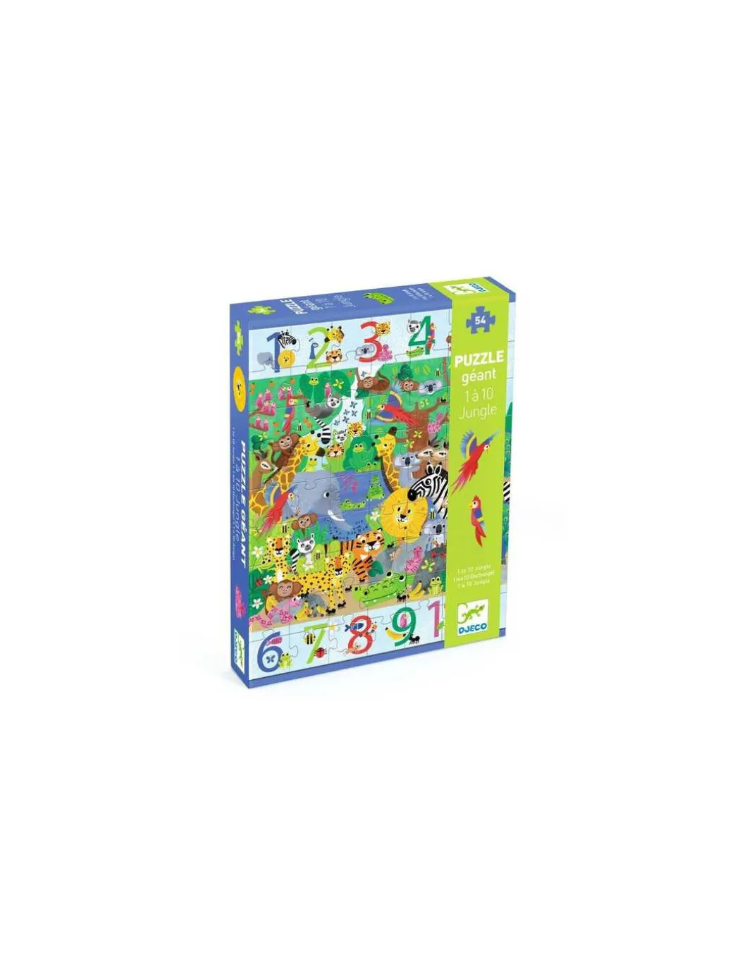Puzzle géant 1 à 10 Jungle - Djeco