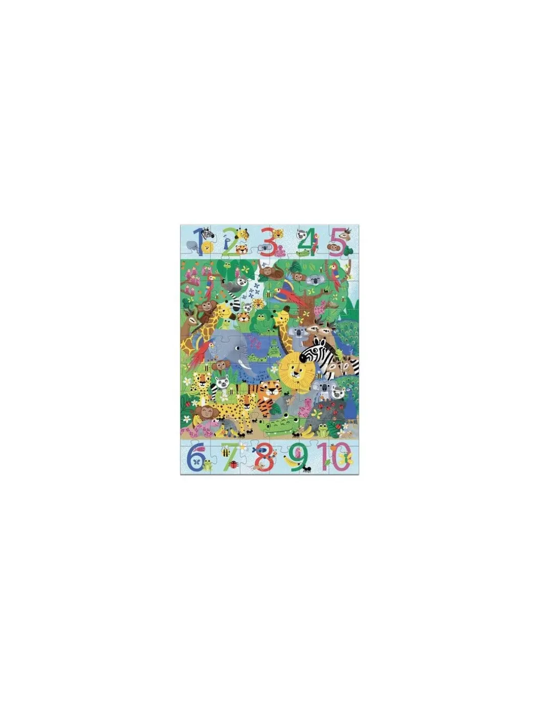 Puzzle géant 1 à 10 Jungle - Djeco