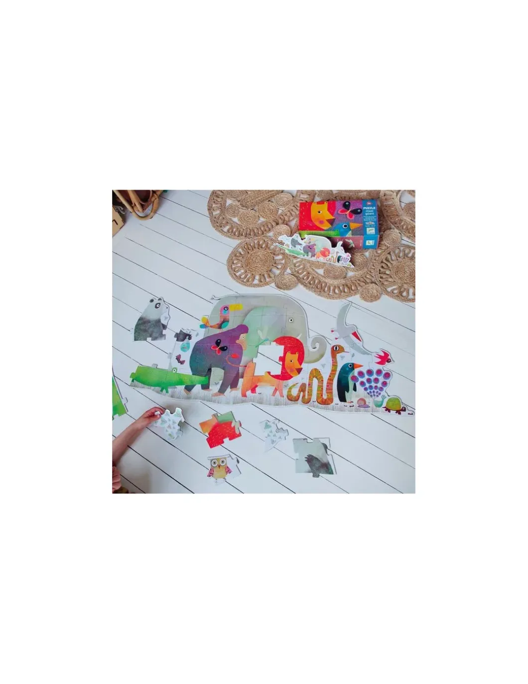 Puzzle géant la parade des animaux - Djeco