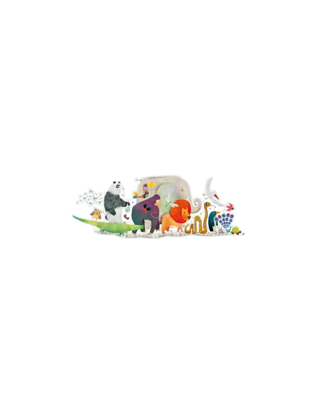 Puzzle géant la parade des animaux - Djeco