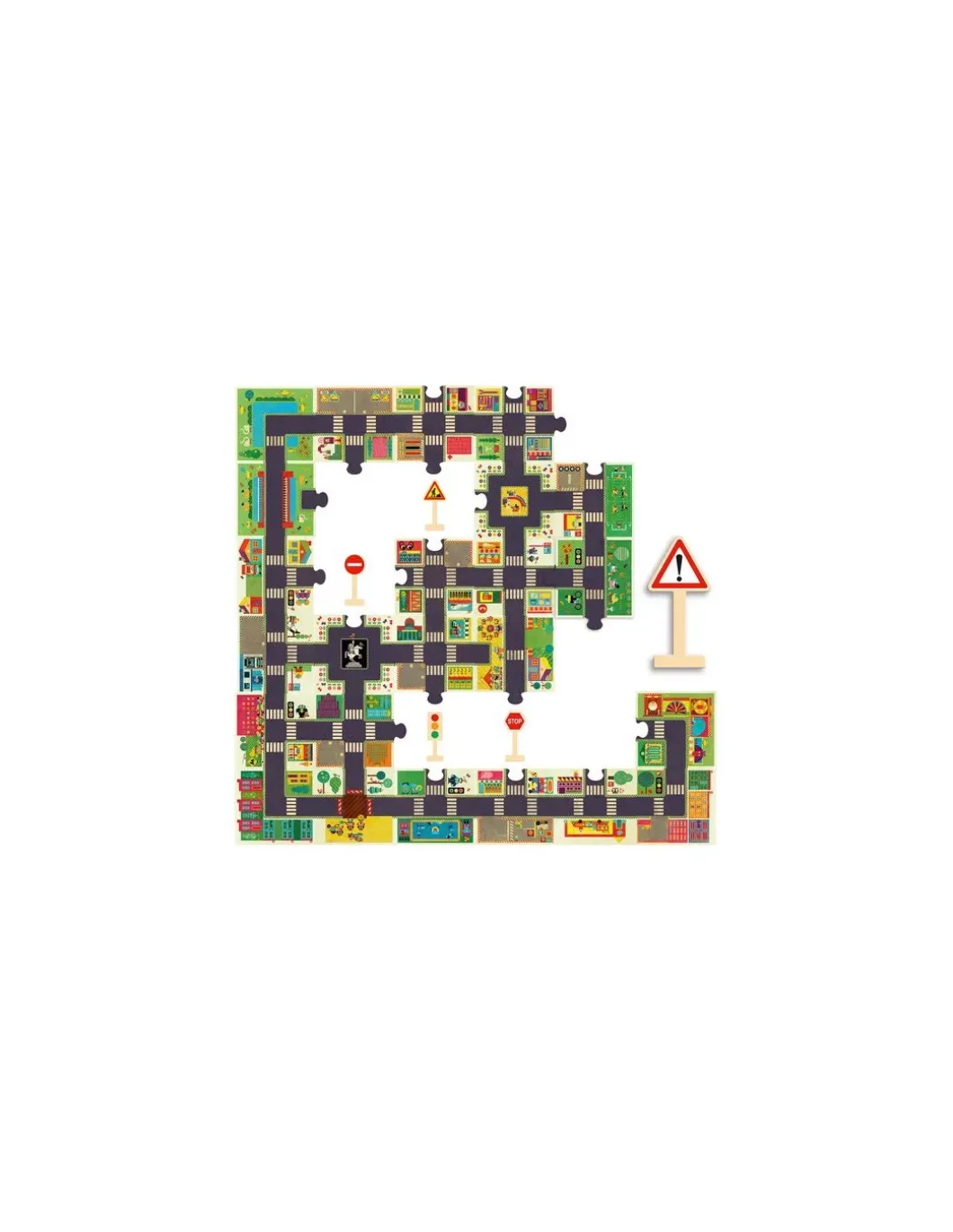 Puzzle géant la ville - Djeco