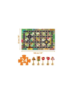 Puzzle géant la ville - Djeco