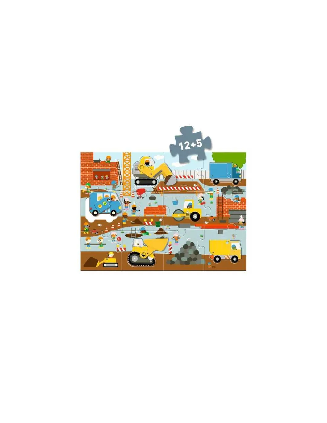 Puzzle géant Le Chantier - Djeco