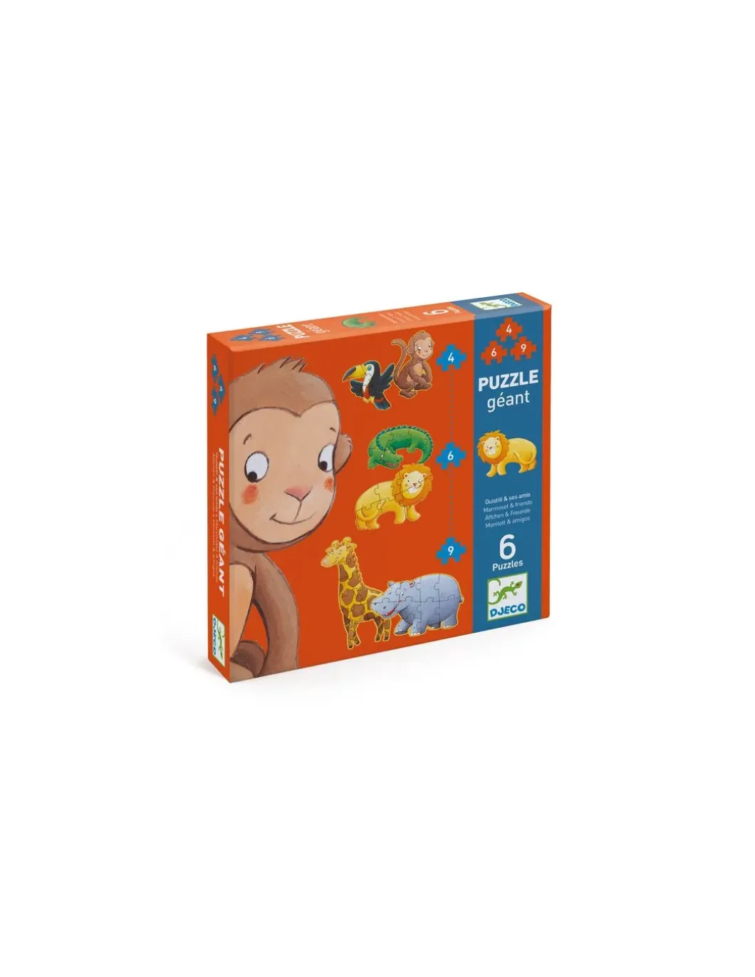 Puzzle géant Ouistiti & ses amis - Djeco
