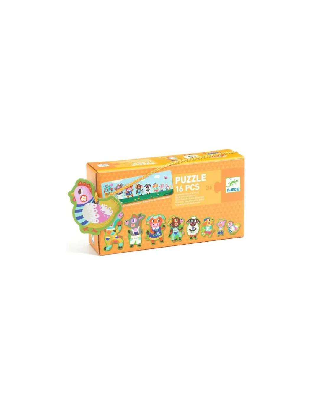 Puzzle Grands et petits à la ferme - Djeco