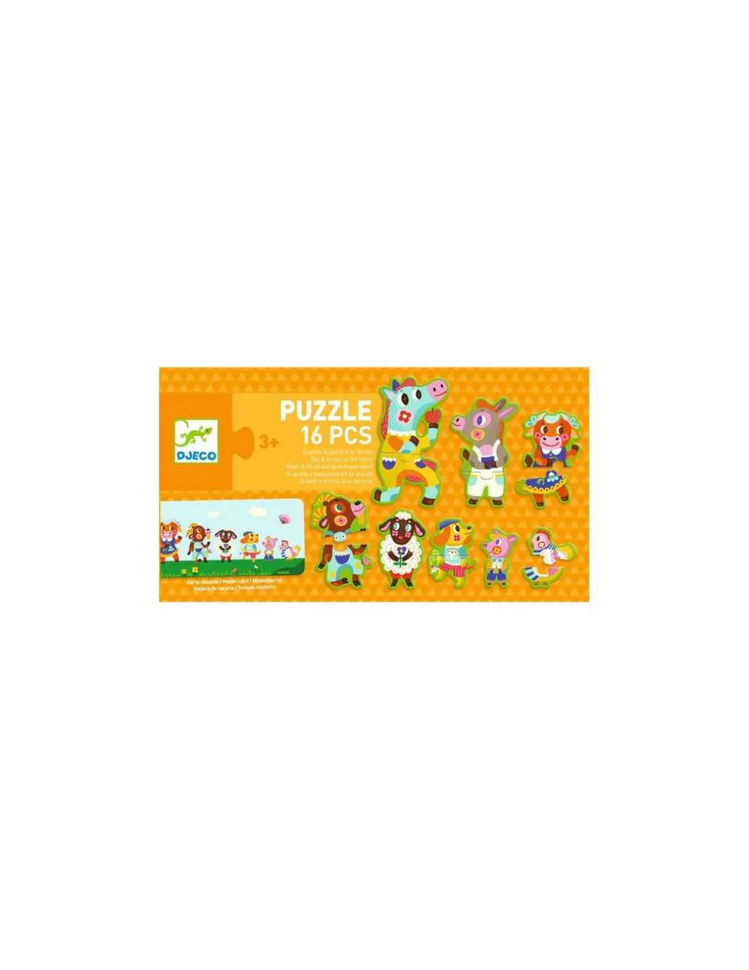 Puzzle Grands et petits à la ferme - Djeco