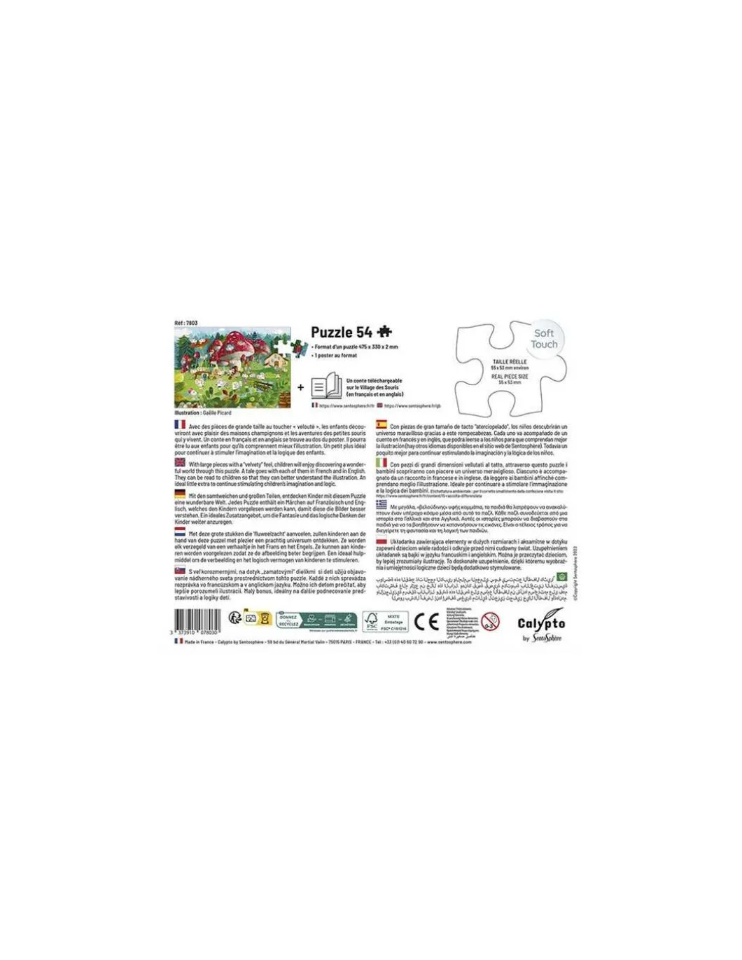 Puzzle Le village des souris 54 pièces - Sentosphère