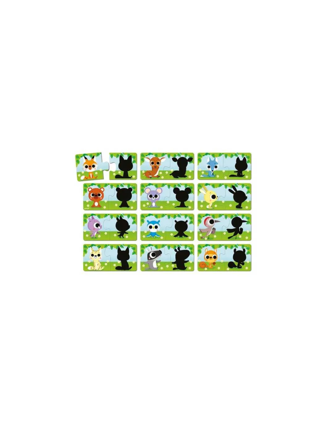Puzzle Les animaux et leur ombre - Janod