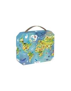 Puzzle Monde 100 pièces - Janod