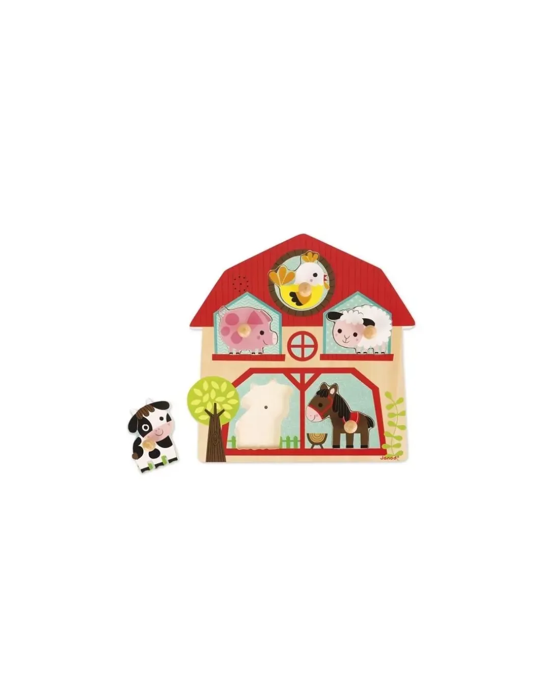 Puzzle musical les copains de la ferme - Janod