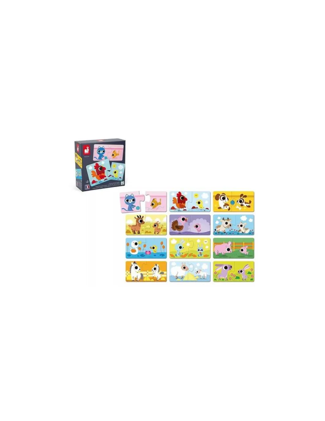 Puzzle Parents et bébé animaux - Janod
