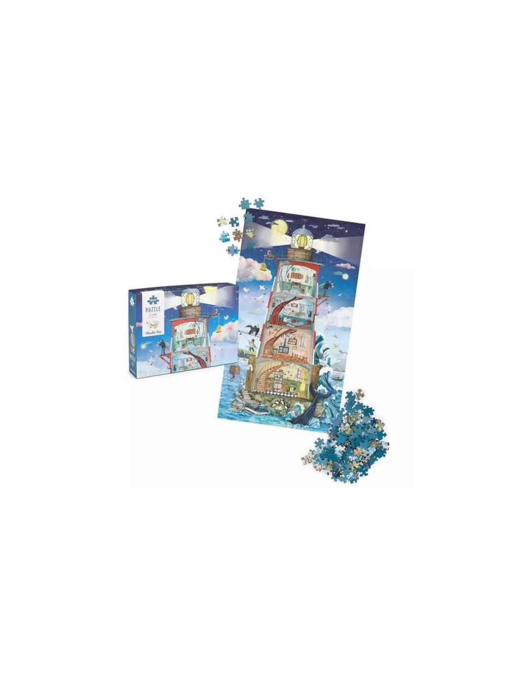 Puzzle phare 500 pièces - Moulin Roty