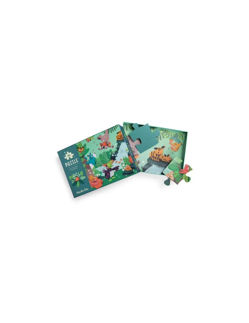 Puzzle phosphorescent La cascade Dans la jungle - Moulin Roty