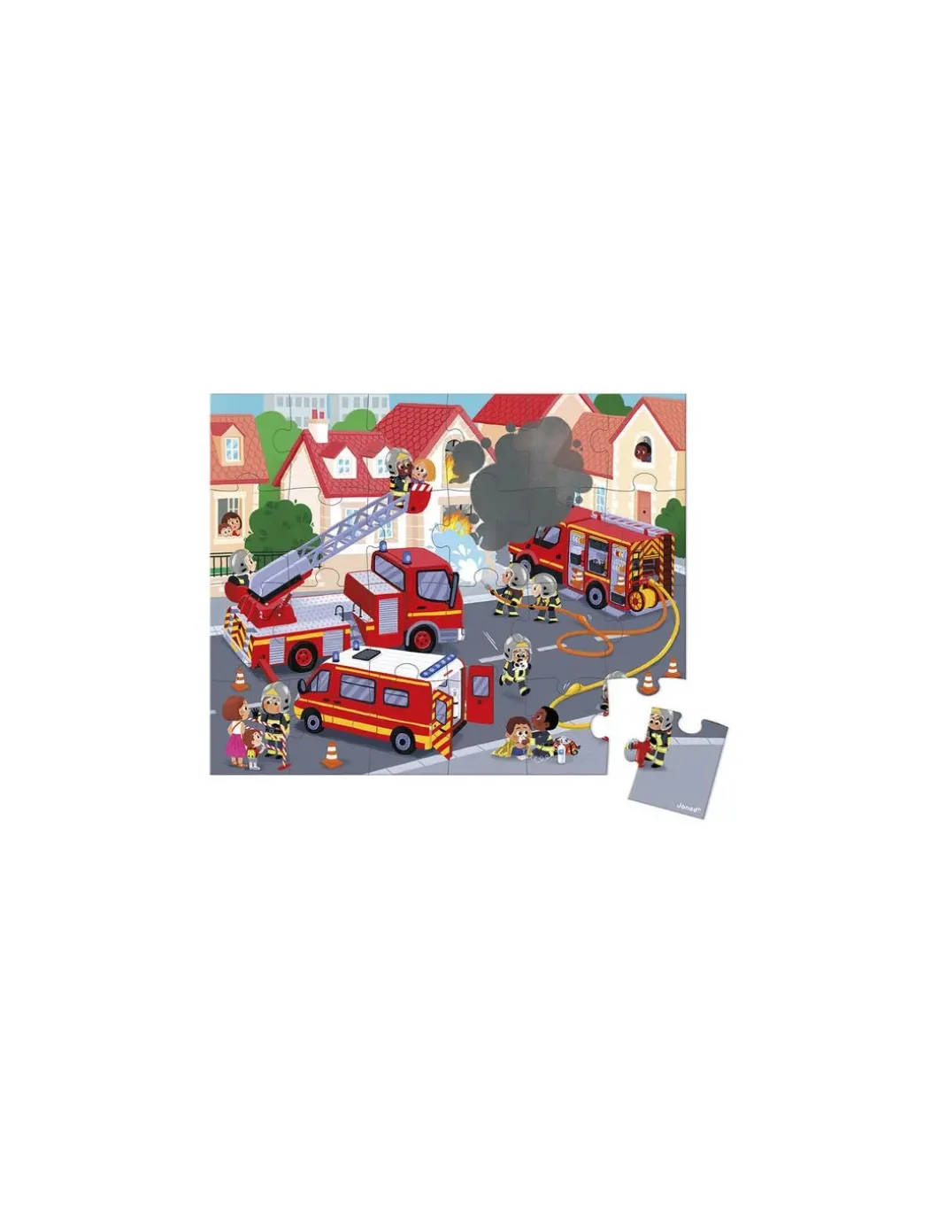Puzzle Pompiers 24 pièces - Janod