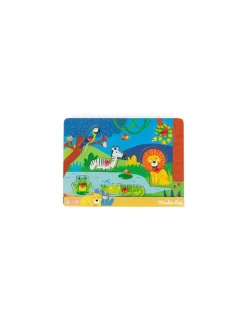 Puzzle sonore animaux en bois Les toupitis - Moulin Roty